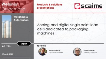 Scaime load cells for packaging machine manufacturers